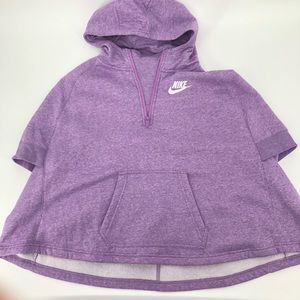 Nike Purple Poncho Hoodie Sweatshirt, Size XL, Vin